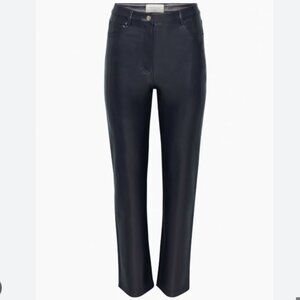 Aritzia Wilfred Black Melina Vegan Leather Pants Size 6